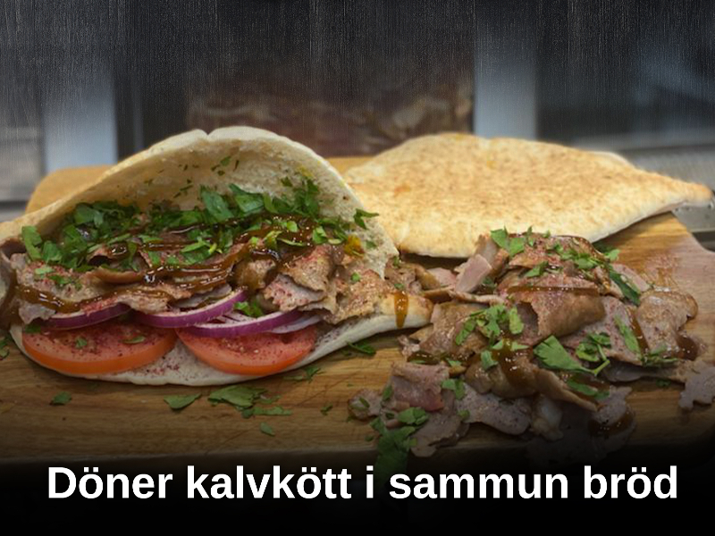 Döner kalvkött i sammun bröd